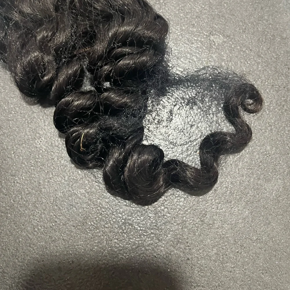 Natural Black Curly Lace Closure - Women Hair